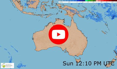 Australia weather video and map