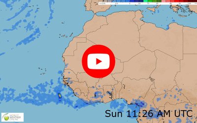 Western Africa weather video and map